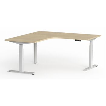 Klass 90° Sit Stand Desk White Frame