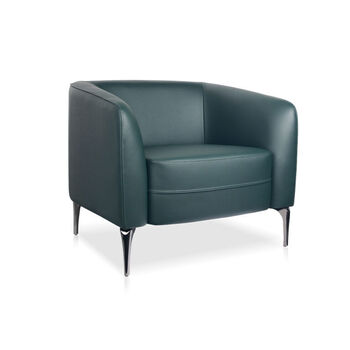Liso 1 Seater Lounge - Forest Green PU