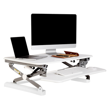 Rapid Riser White Height Adjustable Sit Stand Desk