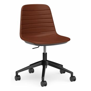 Sofia Gas Lift Chair – Black Castor Base – PU Upholstery