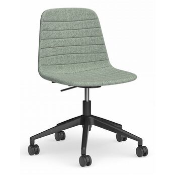 Sofia Gas Lift Chair with Tilt – Black Castor Base – Sunday Fabric
