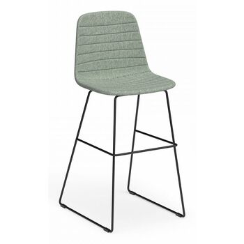 Sofia Barstool – Black Sled Base – Sunday Fabric