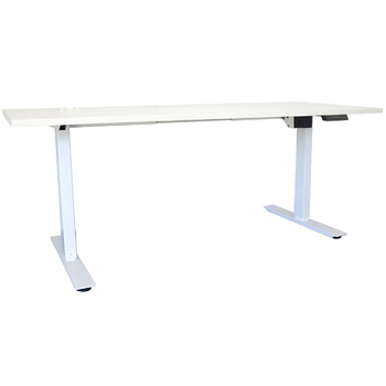 Swift Sit Stand Electric Height Adjustable Desk White Frame