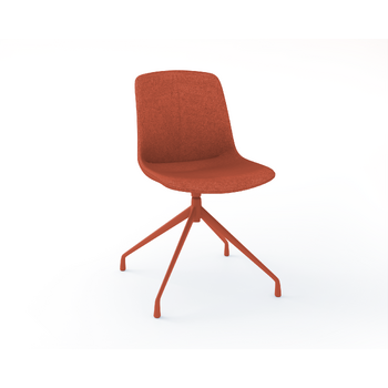 Vista Pivot Visitor Chair - Fully Upholstered - Rust