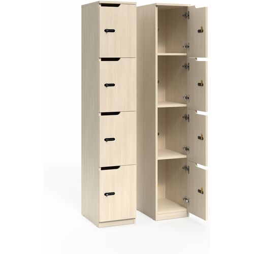 Knox 4 Door Storage Locker – Secure Storage Solution - Nordic Maple