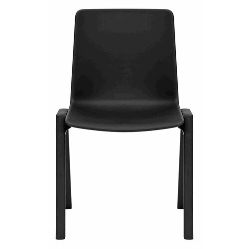 Academy Stacking Chair [Chair Colour: Black] [Seat Pad: No Seat Pad]