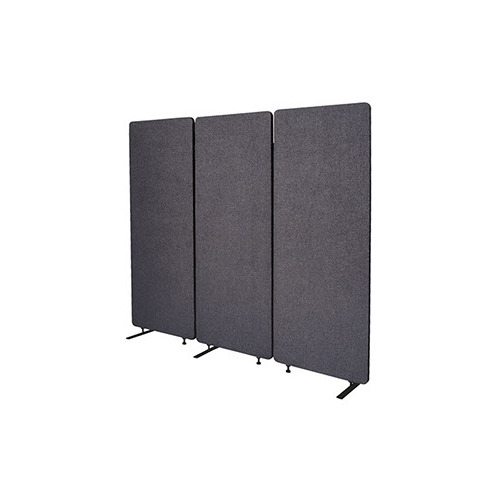 Zip 3 Panel Acoustic Room Divider [Colour: Graphite]