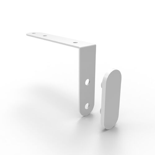 Acouline 3 Quarter Slimline Tab Bracket - White