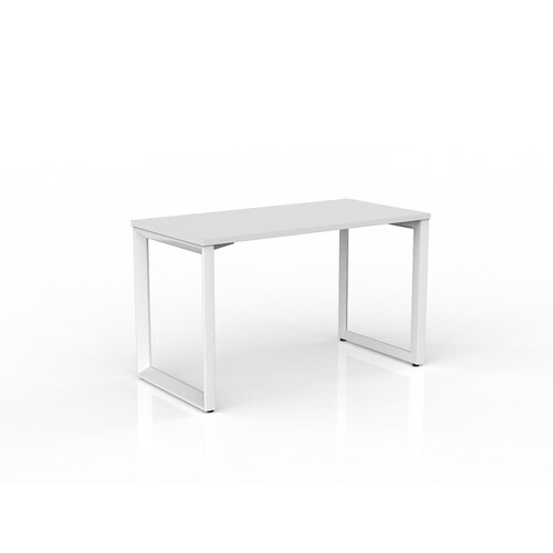 Anvil Straight Desk - White Frame - 1200 x 600