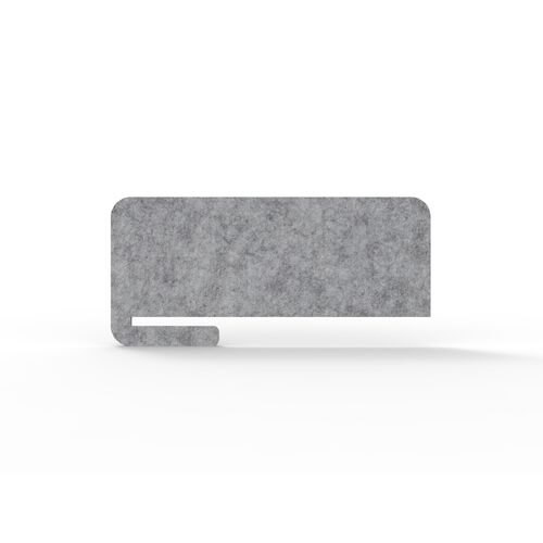 Acouline Slide On Desk Screen - Flint 030 / 12mm T / 800mm / 300mm