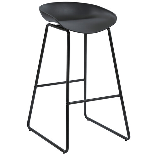 Aries Black Metal Bar Stool