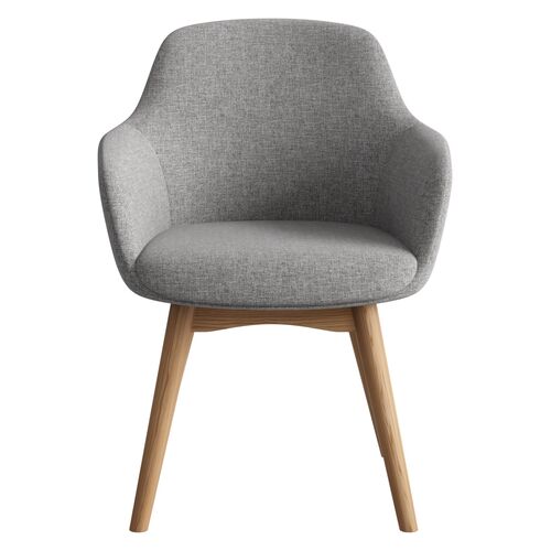 Aspen Timber 4 Leg Chair - Light Grey
