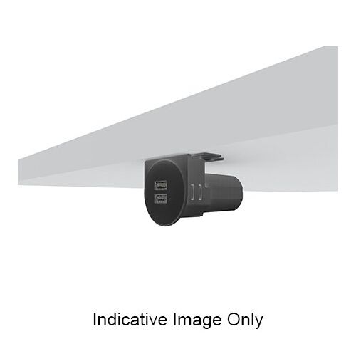 Atom USB Charging Module And Bracket - Black / Bracket Only ( No USB Module )