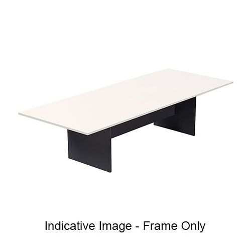 Rapid Worker Boardroom Table Base - Ironstone / To Suit 2400mm W x 1200mm D Table Tops