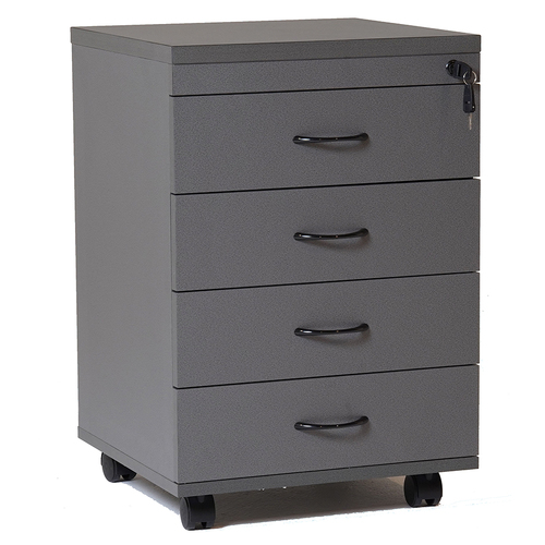 Express Ironstone 4 Drawer Mobile Pedestal