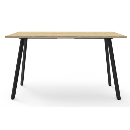 Eternity High Bar Table Black Legs New Oak Top [Size: 1800mm x 750mm]