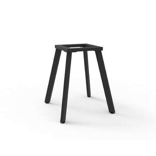 Eternity Round Meeting Table Frame - Black Satin