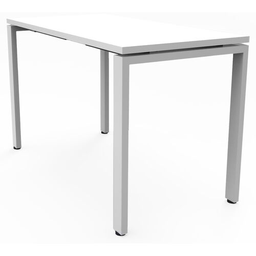 Deluxe Profile Steel Frame Table - 1200mm x 600mm - Natural White - White P/C