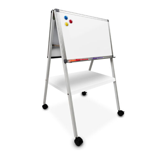 BETA Porcelain Mini Mobile Double-Sided Whiteboard
