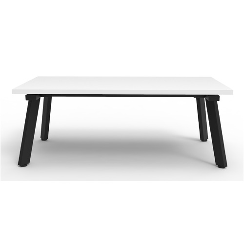 1200X600 Eternity Coffee Table - Natural White/Black
