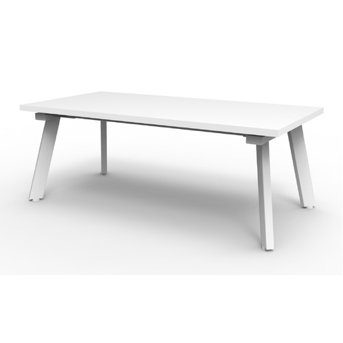 1200X600 Eternity Coffee Table - Natural White/White Satin