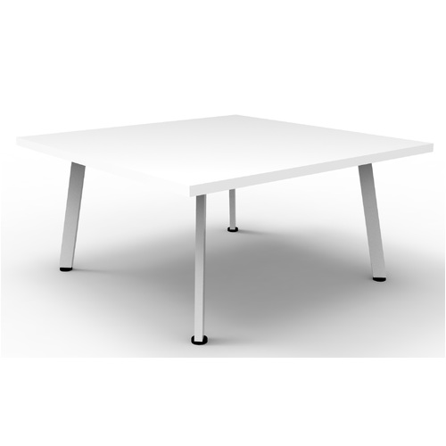 900X900 Eternity Coffee Table - Natural White/White Satin