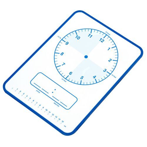 Creative Kids A4 Magnetic Student Whiteboard - Clock
