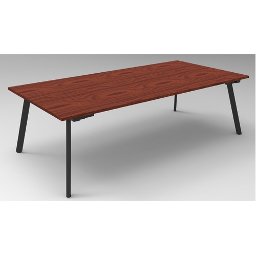 Eternity Meeting Table 2400mm  x 1200mm [Frame: Black] [Top Colour: Appletree]