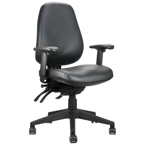 Endeavour Pro Ergo Chair with Arms - Black PU