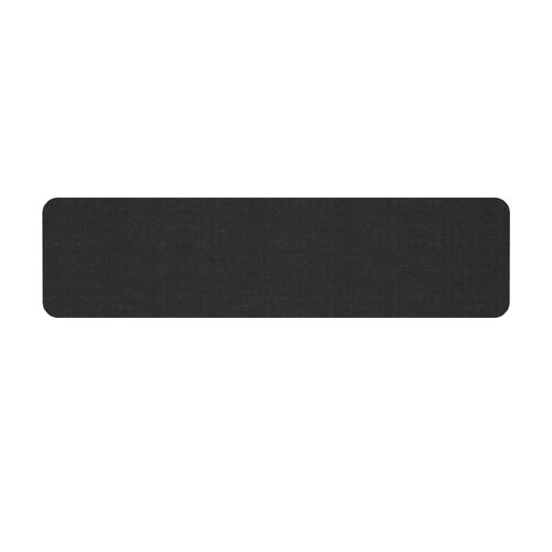 Desk Mounted Black Eco Panel Screen - 1500mm