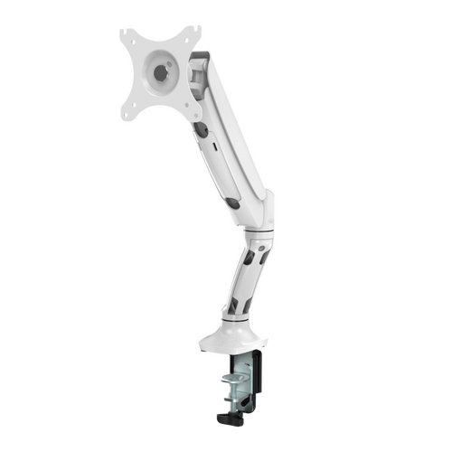 Executive Gas Spring Single Monitor Arm - White