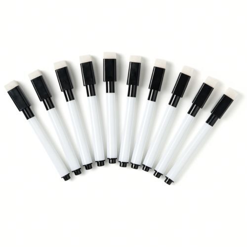 Write N Wipe Whiteboard Markers - Black Pack of 10