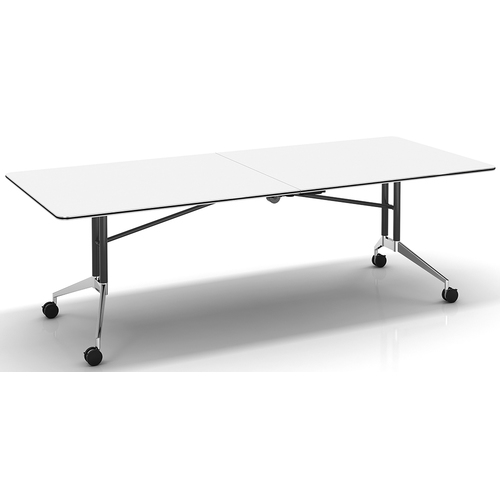 Rapid Edge Folding Boardroom Table - White