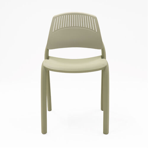 Flexi Stacking Chair with Backrest [Back Rest Colour: Green] [Chair Body Colour: Green]