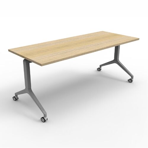 Express Flip Top Mobile Table - 1800 x 900 - Natural Oak