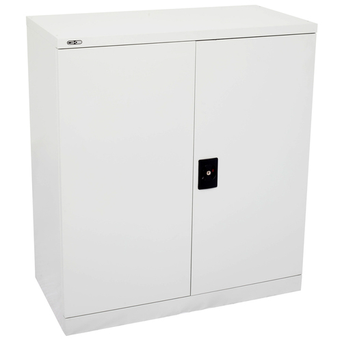 Go Steel Silver 1000mm High Stationary Cupboard