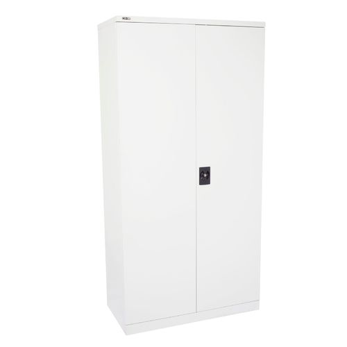 Go Steel Silver 1800mm High Stationary Cupboard