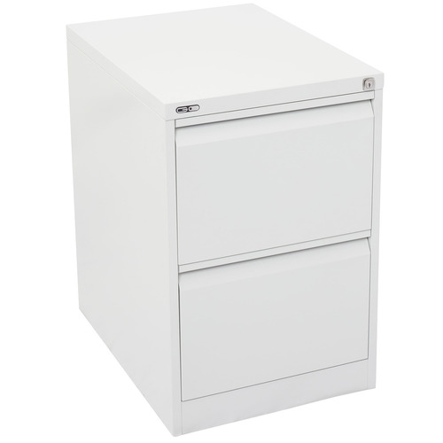 GO Steel White Filing Cabinet 2 Drawer