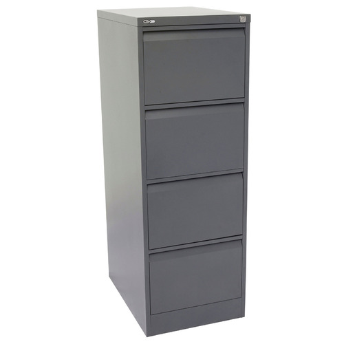 GO Steel Graphite Filing Cabinet 4 Drawer 