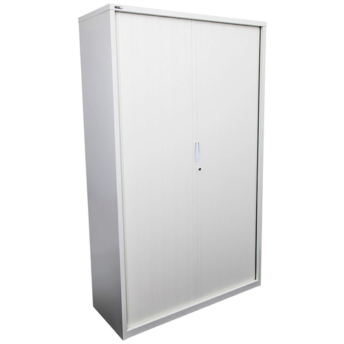 Go White Large Tambour Door Cupboard - 1200mm Wide