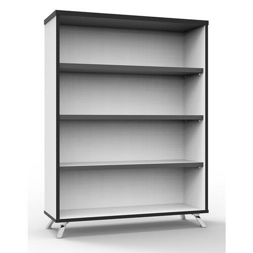 Infinity Small White Office Storage Bookcase