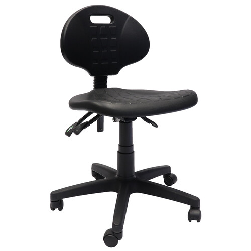 Black Laboratory Height Adjustable Chair