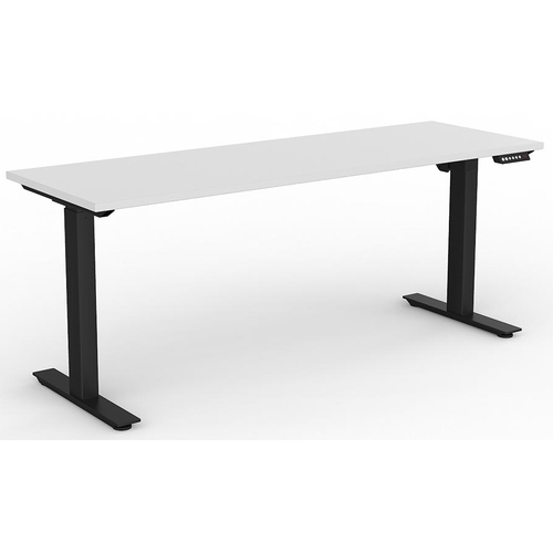 Agile Electric Height Adjustable Standing Desk - Black Frame - 1500mm x 800mm (scallop top)