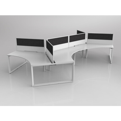 Anvil 6 Pod Workstation with Black Screens