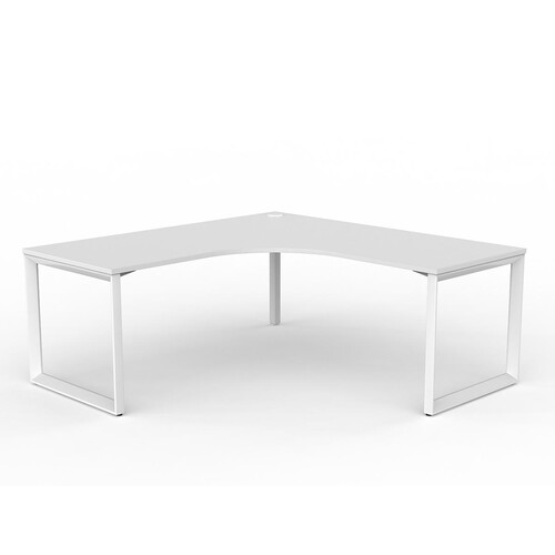 Anvil Corner Desk - 1800 x 1800 x 750 - White Frame