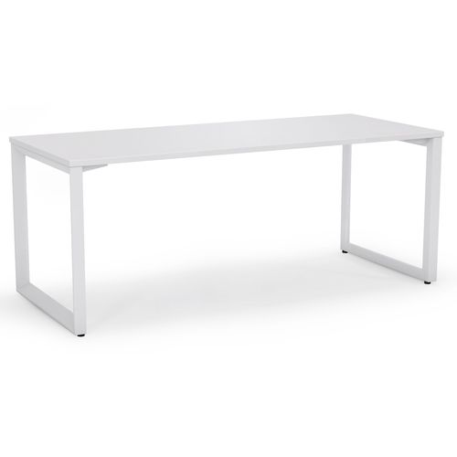 Anvil White Straight Home Office Desk White Frame - 1500mm x 600mm