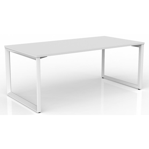 Anvil White Straight Home Office Desk White Frame - 1800mm x 900mm