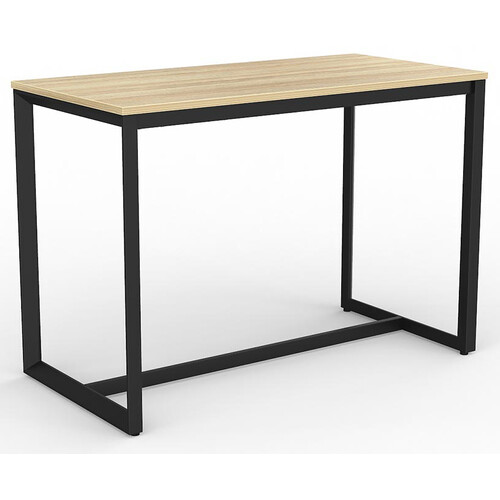Anvil Bar Height Table Black Frame New Oak Top - 1500mm x 750mm