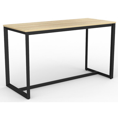 Anvil Bar Height Table Black Frame New Oak Top - 1800mm x 750mm