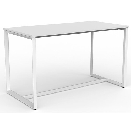 Anvil Bar Height Table White Frame White Top - 1800mm x 900mm